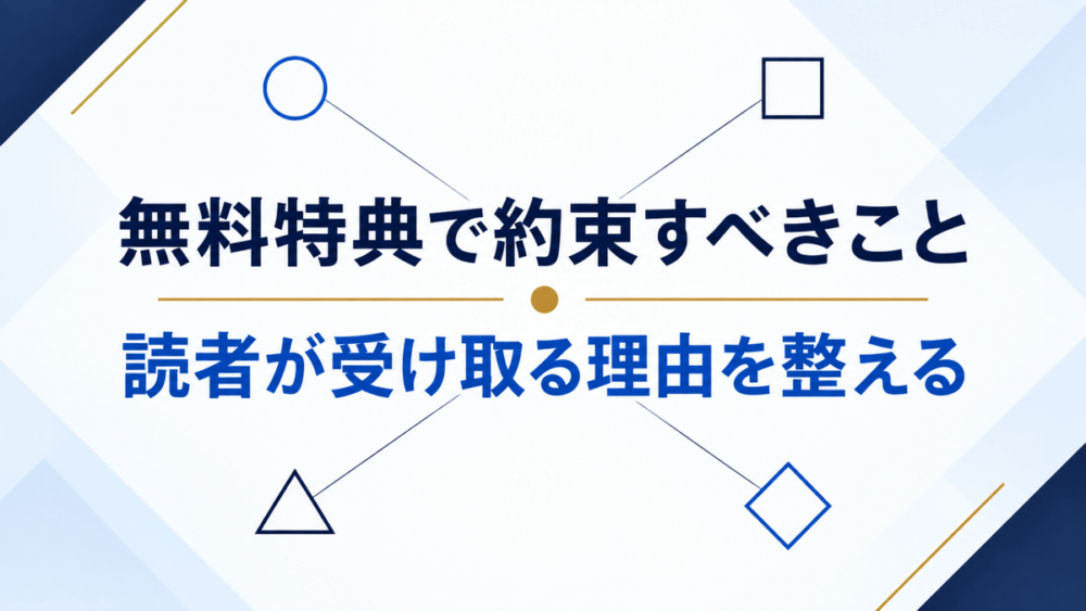 無料特典の約束のアイキャッチ