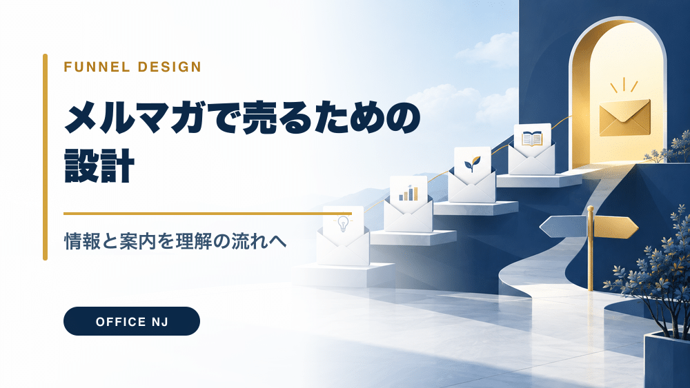 メルマガで売るための設計｜情報と案内を理解の流れにつなぐのアイキャッチ