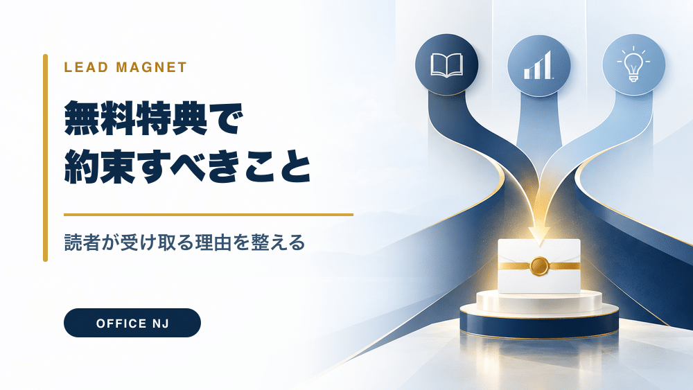 無料特典で約束すべきこと｜読者が受け取る理由を整えるのアイキャッチ
